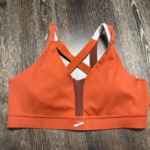 Brooks copper plunge sports bra